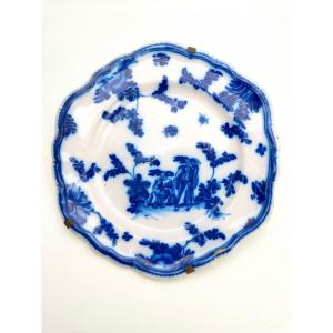 Earthenware From Marseille Fabrique De Leroy Chinese Plate 18th Century