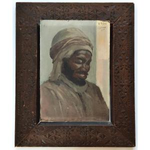 Henri Fabre (1880 -1950) Orientalist Oil On Canvas, Dated 1918 And Located In Laghouat, Algeria