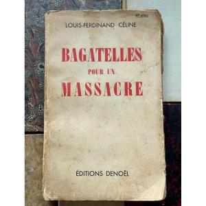 Louis Ferdinand Celine “bagatelles Pour Un Massacre” Denoël 1937 Book Dedicated
