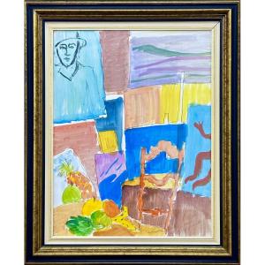 Pierre Ambrogiani (1907-1985) Interior Of The Artist's Studio