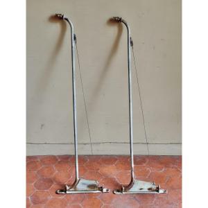 Jean Prouvé (1901-1984) Pair Of Adjustable Wall Lights  20th Century Circa 1950