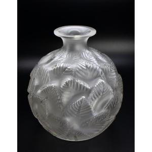René Lalique Ormeaux Vase 1st Edition Of 1926 Signed And Numbered N°984