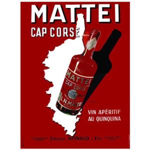 Mattei Cape Corsica Large Old Advertising Poster 320 Cm X 234 Cm 