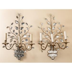 Pair Of Maison Baguès Wall Sconces