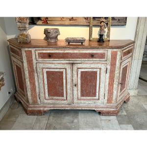 18th-century Italian Painted Wood Credenza