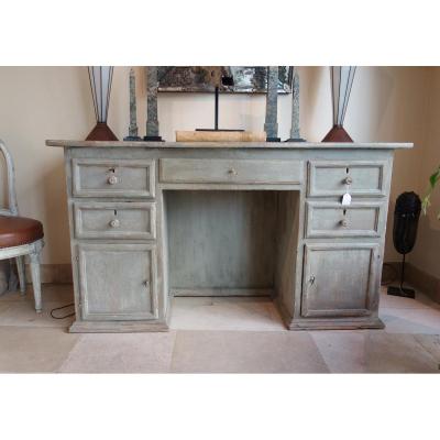 Painted Wooden Desk, Italy Early 18th Century