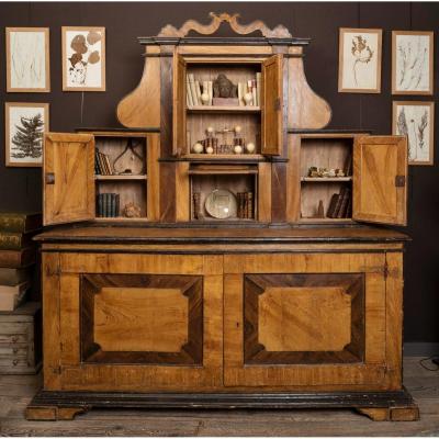 Large Italian Painted Cabinet 17th