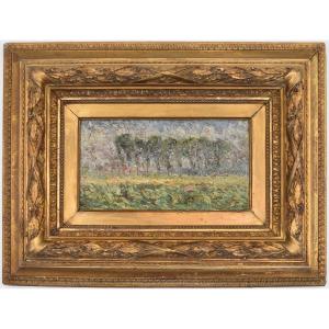 Oil On Canvas Controlled On A Landscape Panel Attributed To Modest Huys