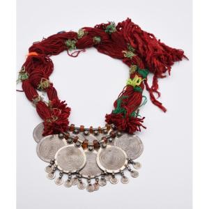 Large Ahl Massa Necklace Jewelry From Morocco Atlas Silver Amber
