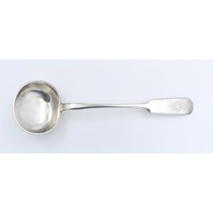 Large Russian Silver Ladle Hallmark 84 Odessa 19th Century