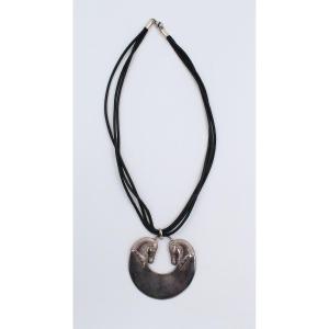 Arthus Bertrand Vintage Silver Horse Heads Necklace Pendant