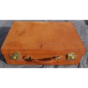 Mappin & Webb Paris Vintage Leather Travel Suitcase With Accessories 63*42 Cm