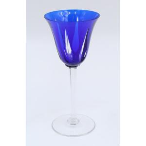Saint Louis Large Colored Roemer Glass Cerdagne Model