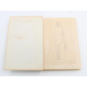 Book With Pencil Drawing And Dedication Leo Lelee Dated 1937