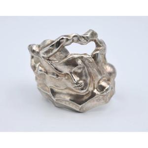 Vintage Designer Cuff Bracelet, Dated 1999, Signed Bk And Numbered
