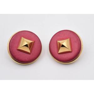 Pair Of Vintage Hermès Médor Clip-on Earrings
