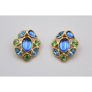 Pair Of Vintage Yves Saint Laurent Clip-on Earrings
