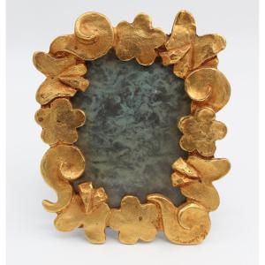 Nicolas De Waël Signed Bronze Photo Frame