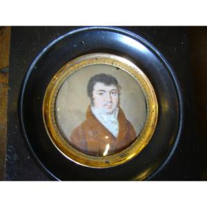 Miniature Portrait Man Nineteenth