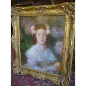 Ernest Laurent Portrait Of A Young Girl