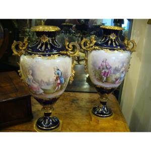 Pair Of Sèvres Vases