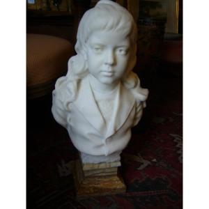 Marble Bust Of A Child By Carlier