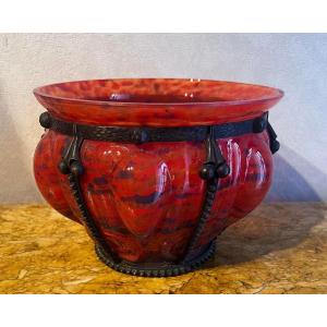 Marmorean Glass Vase