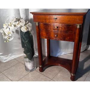 Travailleuse Napoleon III, Table de Chevet, Coiffeuse ou Table d'appoint. (EN STOCK)