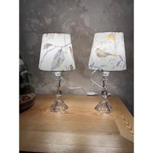 Tiffany Crystal Candle Holders