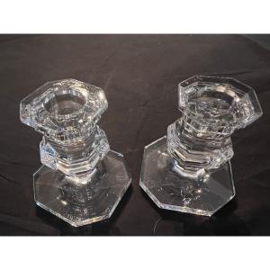 Baccarat Crystal Candle Holders