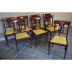 Suite Of 8 Mahogany Chairs.