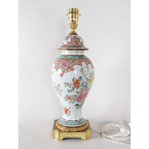 Lamp In Pocelaine From The Manufacture De Sanson