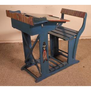 Polychrome School Desk