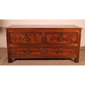 Spanish Renaissance Sacristy Buffet In Walnut Circa 1600