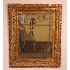 18th Century Italian Mirror In Gilded Wood
