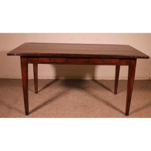 Oak Table Or Desk - 19th Century