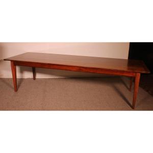 19th Century Cherry Wood Refectory Table 3m00 X 1m00