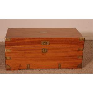 19th Century Camphor Wood Marine / Campaign Chest