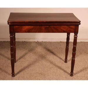 Games Table, 19th Century, Mahogany