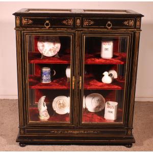 Napoleon III Period Collector's Display Cabinet
