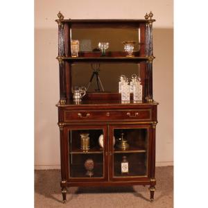 Louis XVI Period Mahogany Display Cabinet Or Bar