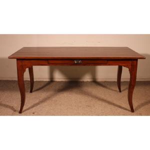 Louis XV Oak Table, Late 18th Century