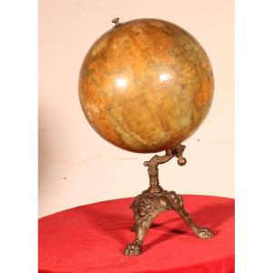 Terrestrial Globe By Lebègue - 19th Century