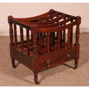 Early 19th Century Regency Mahogany Canterbury