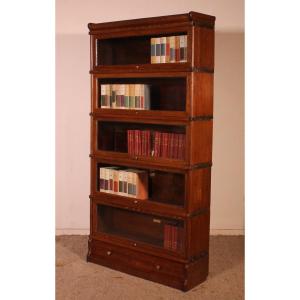 Globe Wernicke Bookcase In Oak Of 5 Elements With A Drawer