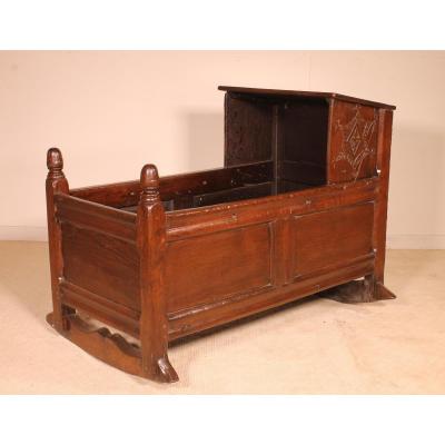 Cradle 17th Century English Oak