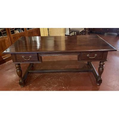 A Writing Desk With Turned Legs - Netherlands-19th Century