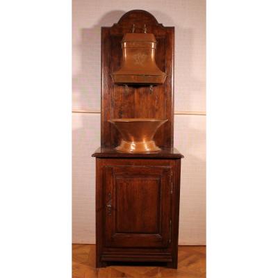 Washstand With Copper Reservoir- 19th Century-france