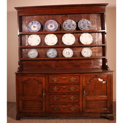 English Oak  Dresser And Rack  Early 18th Century 