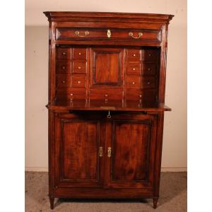 Important Louis XVI Cherrywood Secretary 18th Century